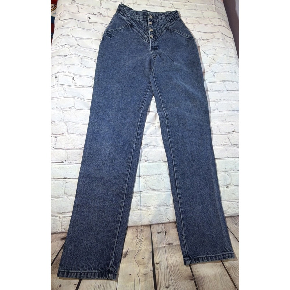 Vintage Roper Womens Jeans High Rise Bareback Button Fly Western Sz 11/12 80's